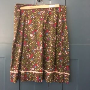 Hanna Andersson floral cotton skirt